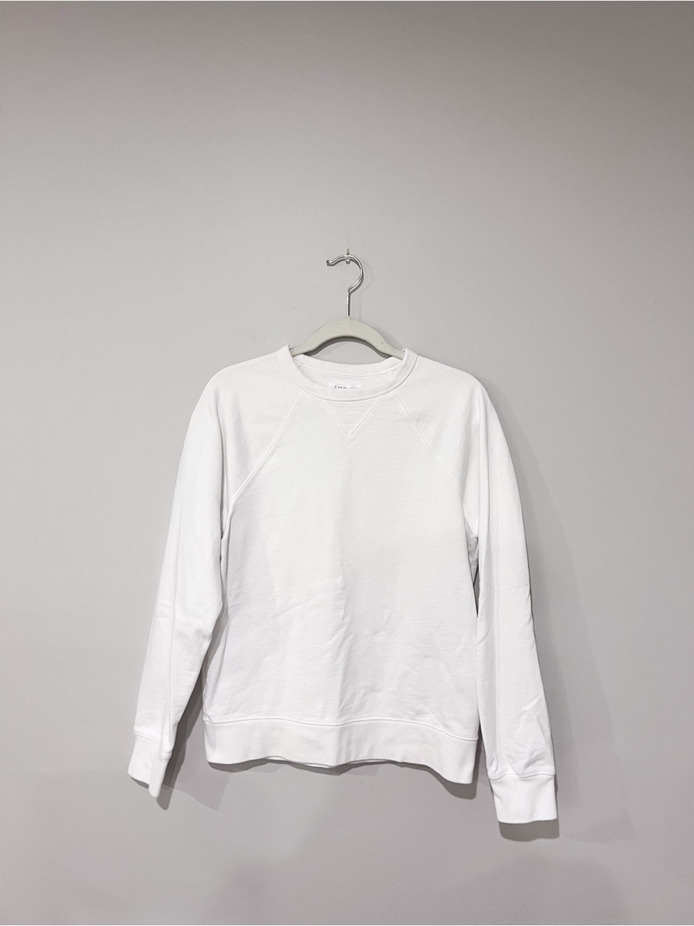 Everlane White Crewneck Sweatshirt